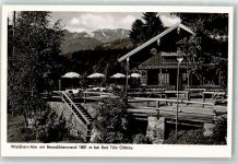 Waldherralm Foto AK mit Benediktenwand Fotograf Max Lerpscher Hüttenstempel