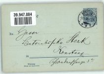78462 W7750 Konstanz 1903 - Jung-Liberaler Verein Einladung