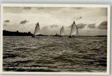 82211 W8036 Herrsching a. Ammersee Foto AK Ammersee Sege-Regatta