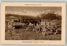 Kühe Tiergespann Wasserstelle Landwirtschaft Segantini, G. Künstlerkarte