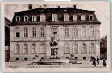91522 W8800 Ansbach , Mittelfr - Luitpoldbrunnen mit Präsidentenhaus