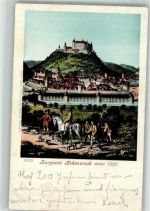 72574 W7432 Urach Bad Urach - Burg Hohenurach um 1690