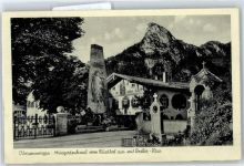 82487 W8103 Oberammergau - Kriegerdenkmal, Dedler Haus