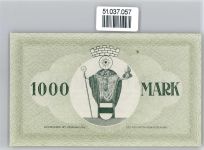 Notgeld 1000 Mark , Krefeld Geld auf AK