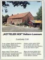 45721 W4358 Lavesum Gebrauchsspuren Wildpark-Restaurant Ketteler Hof, Liedtext Lavesumer Lied