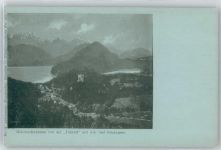 87645 W8959 Hohenschwangau - Blick von der Jugend, Ortsansicht, Alpsee, Schwansee