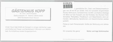 25761 W2242 Büsum - Gasthaus Kopp, Klappkarte