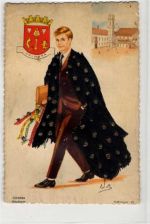 Spanien , Tracht Stoffapplikation