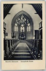 17454 O2238 Zinnowitz , Ostseebad Gebrauchsspuren Inneres der Evangelischen Kirche