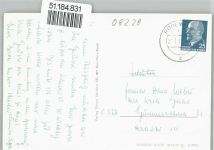 08228 O9706 Rodewisch - Karl-Marx-Platz, Gondelteich, Schule, Rathaus