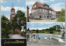 29459 W3132 Clenze - Kirche, Schwimmbad, Geschäft