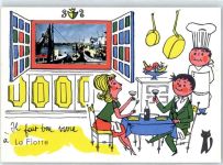 17630 La Flotte - Leporello, Gaststätte, Hafen