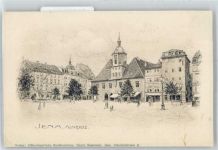 07743 O6900 Jena - Künstlerkarte, Marktplatz