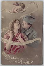 Verlag RIP Nr.5010 , Engel Patriotik WK I, Frankreich