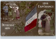 Verlag JK 9308 , Esperance 1870 Patriotik WK I, Frankreich