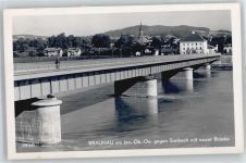 5280 Braunau am Inn - Blick gegen Simbach mit neuer Brücke