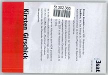 Originalunterschrift Girschick, Kirsten 3sat Prominente