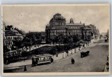 Plzen Pilsen - Städtisches Theater Straßenbahn