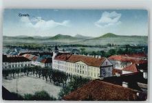 Terezin Theresienstadt Gebrauchsspuren Paradeplatz, Neues Postgebäude