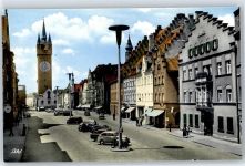 94315 W8440 Straubing - Ludwigsplatz Stadtturm Auto