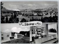 88175 W8999 Scheidegg , Allgäu - Jugendbildungsheim, Gesamtansicht