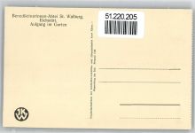 85072 W8078 Eichstätt , Bay - Aufgang im Garten, Abtei St. Walburg