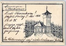 69483 W6948 Wald-Michelbach 1935 - Schimmelbergturm handgemalt