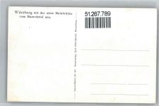 97070 W8700 Würzburg Künstlerkarte Mainviertel