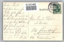 14612 O1540 Finkenkrug Lithographie 1907 Blick auf das Gutshaus
