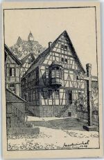 64747 W6127 Neustadt , Odenw Künstlerkarte Blick auf Breuberg