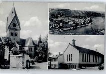 56333 W5406 Winningen , Mosel - ev. Kirche Gemeindehaus
