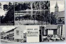 23744 W2437 Schönwalde am Bungsberg - Fernemeldeturm Bungsberg Cafe Feldt Kirche
