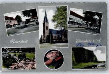 25421 W2080 Pinneberg - Damm Rosengarten Bismarckstraße Kirche An der Mühlenau