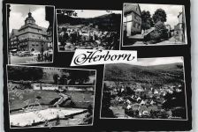 35745 W6348 Herborn , Hess - Rathaus Schwimmbad Schloss