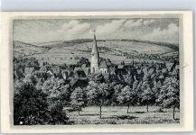 64720 W6120 Michelstadt Radierung Kirche Bahnpost Haunau Ebersadt ZUG 278