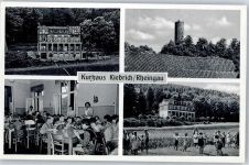 65399 W6229 Kiedrich , Rheingau - Kurhaus Burgruine Scharfenstein