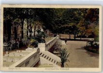45127 W4300 Essen , Ruhr Lithographie 1915 Stadtgarten Terasse