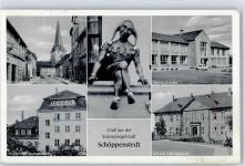 38154 W3308 Schöppenstedt - Kirche Neue Schule Jugendbildungsstätte Schloss Schliestedt Eulenspiegel