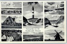 Amrum - Leuchtturm Mühle Friesenhaus