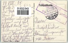 51490 Pontfaverger-Moronvilliers 1915 - Kirche