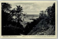 Neukuhren Pionerski 1937 - Fischerhafen von der Heinrichsschlucht