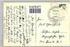 Neukuhren Pionerski 1937 - Fischerhafen von der Heinrichsschlucht