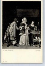 ter-Borch, G. Liebesbrief Ackermann Kunstverlag Künstler Künstlerkarte