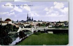 Plzen Pilsen 1915 - Most cisare Frantiska Josefa I