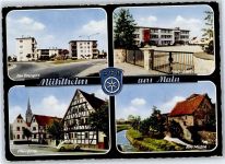 63165 W6052 Mühlheim am Main - Am Dreispitz Schule Pfarrgasse Alte Mühle
