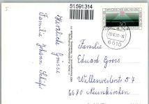 66822 W6610 Aschbach , Saar - Kirche Auto Schule Waldweiher