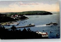 24960 W2392 Glücksburg (Ostsee) 1912 - Blick vom Aussichtsturm Hafeneinfahrt Landungsbrücke