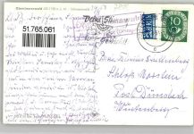 79263 W7809 Obersimonswald 1953 - Landpost Obersimonswald
