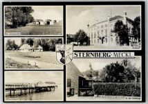 19406 O2720 Sternberg , Meckl - Schwimmbad Badeanstalt Siedlung Rathaus Urlauberdorf