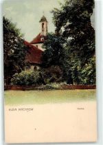 14532 O1532 Kleinmachnow Lithographie Kirche